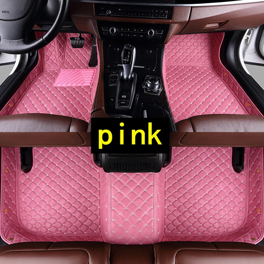 Pink Luxury Car Mats set