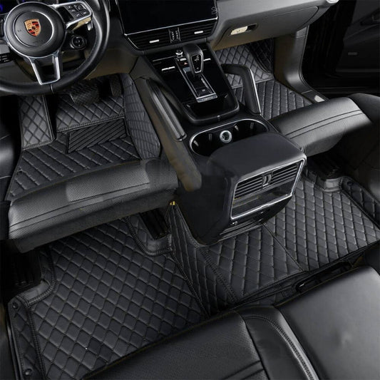 Black and Black Luxury Car Mats set