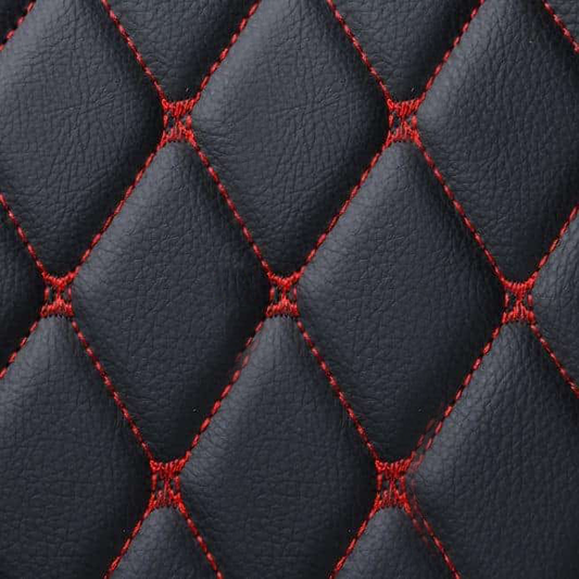 Black and Red Luxury Car Mats set